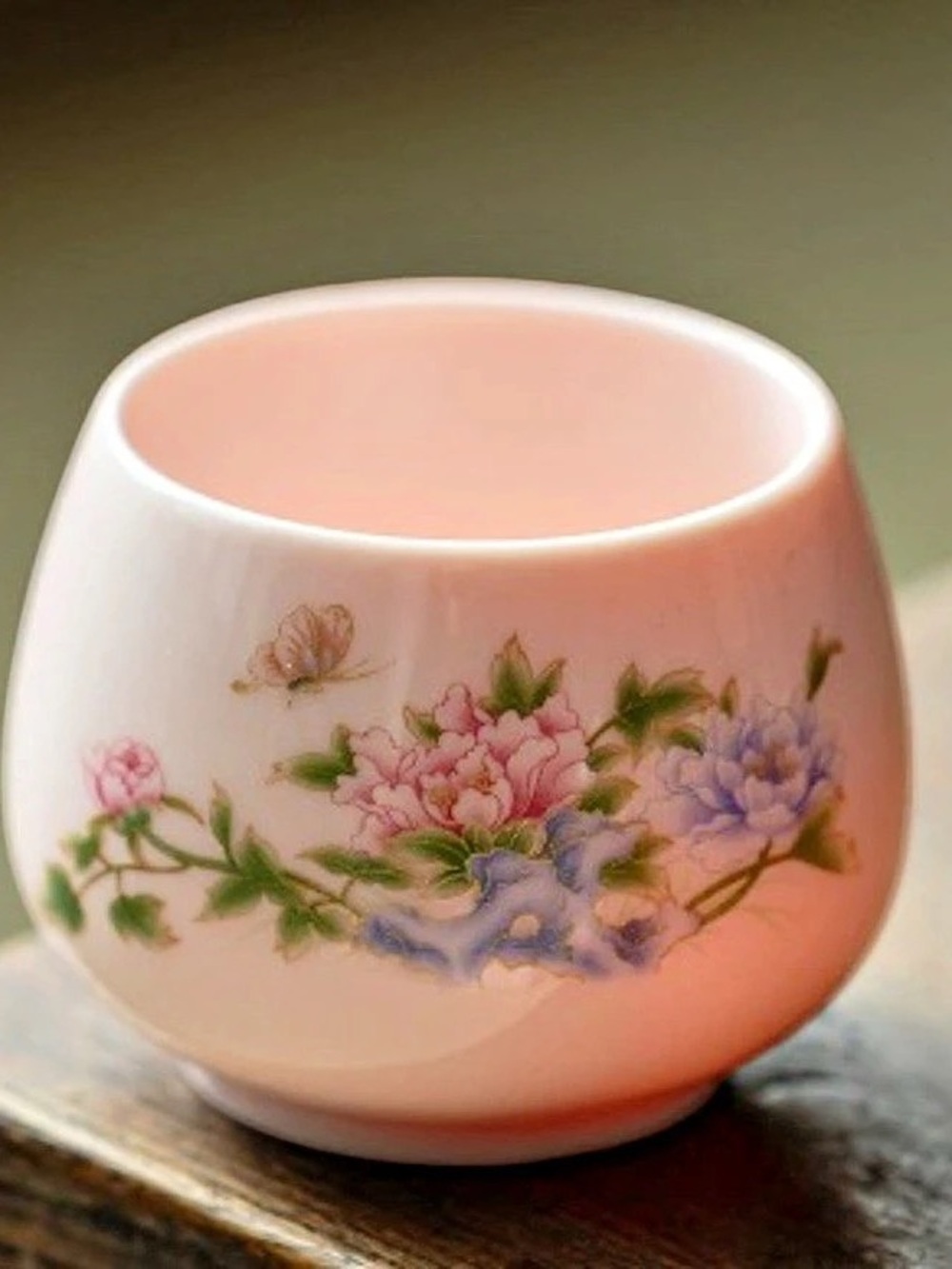 Floral Pink & White Drinkware